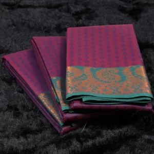 Velvet Maroon 3D Silk Saree