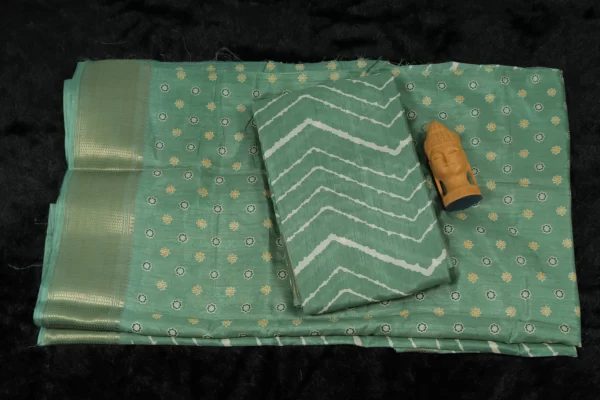 Slate Green DOLA SILK SAREE