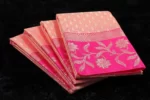 Pink Lemonade Kora Silk Saree